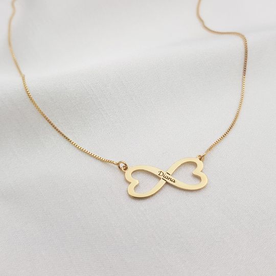 Discover Infinity Style Name Necklace, Personalized Infinity Name Necklace, Gift For Her