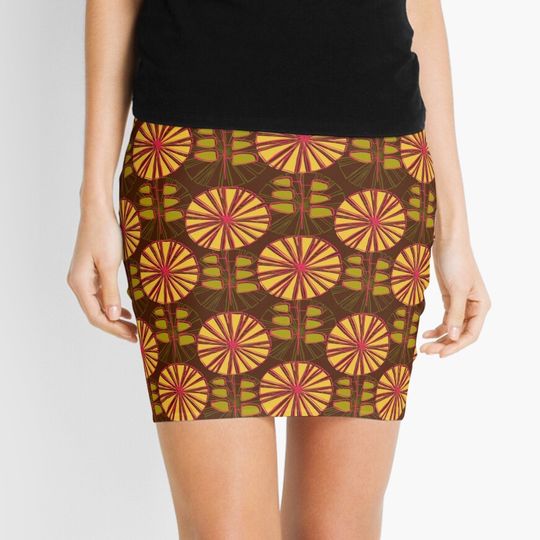 Discover Freya Floral Mid-Century Modern Mini Skirt