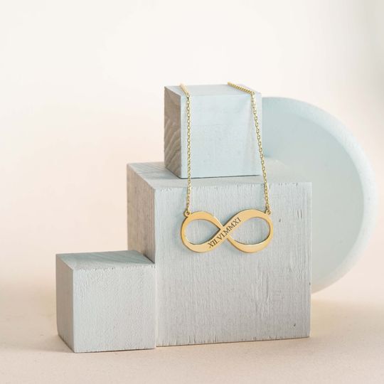 Discover Infinity Name Necklace Custom Jewelry Infinity Necklaces, Mother's Day Gift
