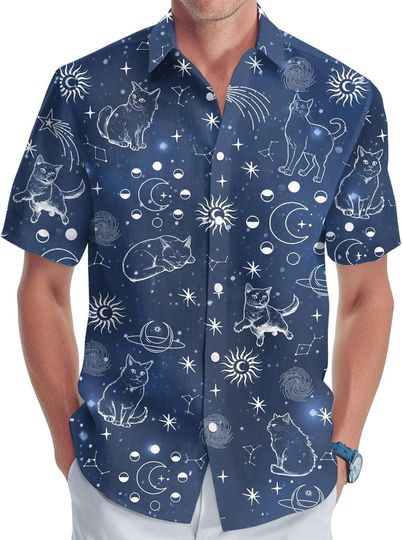 Discover Funny Animal Cat Lover Hawaiian Shirt