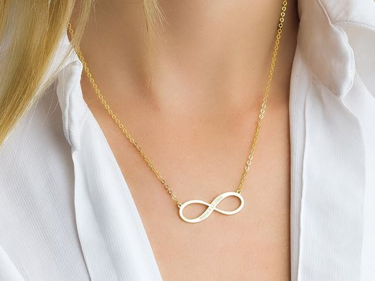 Discover Personalized Custom Infinity Name Necklace, Personalized Infinity Gift