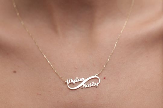 Discover Custom Infinity Name Necklace, Handmade Multiple Name Necklace