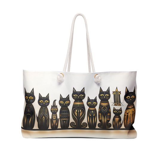 Discover Ancient Egypt Black Cat Weekender Bag