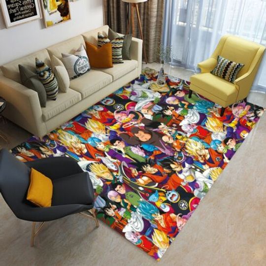 Discover Dragon Ball Z Super Print Foldable Rectangular Floor Mat Rugs