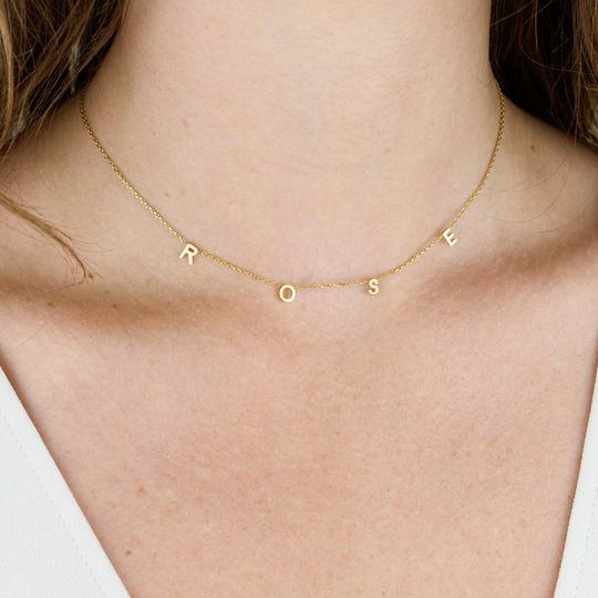 Discover Personalized Necklace, Alphabet Necklace with Name, Initial Necklaces