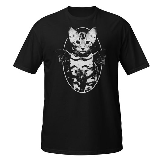 Discover Satanic Occult Cat T-Shirt | Witchy Cute Cat Shirt