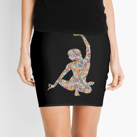 Discover Floral Yoga Post Women's Mini Skirt