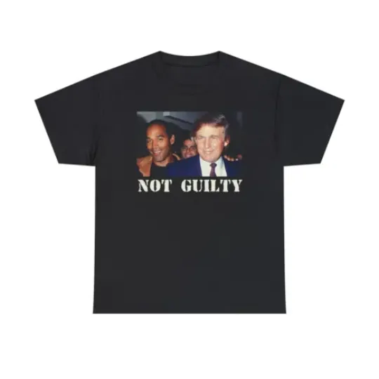 Discover Not Guilty T Shirt Funny Donald J Trump OJ Simpson Republican Humor Tee