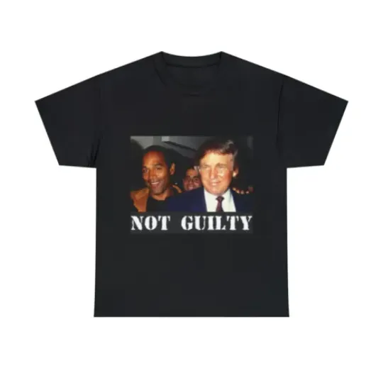 Discover Donald Trump OJ Simpson Not Guilty Novelty Graphic Funny Tee
