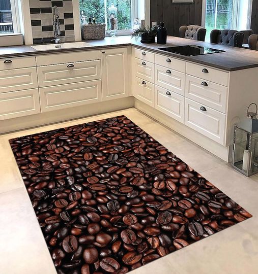 Discover Coffee Bean Kitchen Rug