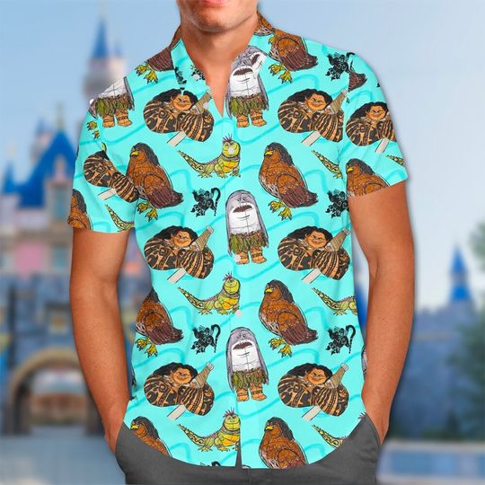 Discover Tattoo Man Character Hawaii Shirt, Princess Movie Hawaiian Shirt