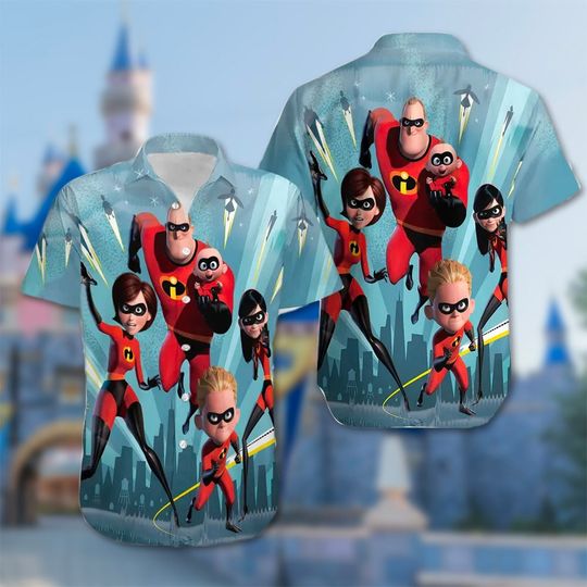 Discover Superhero Family Character Aloha Shirt, Super Strength Hawaiian Shirt