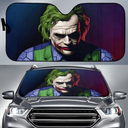 Discover Joker Car Sun Visors Front Windshield Sun Shade