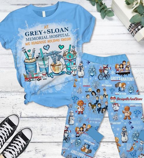 Discover Grey Sloan Pajamas, Grey Sloan Shirt, Greys Anatomy Pajamas Pants, Greys Anatomy Holiday Pajamas