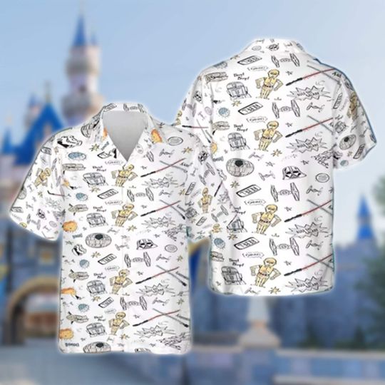 Discover Logo Universe Hawaii Beach Shirt, Characters Hawaiian Shirt