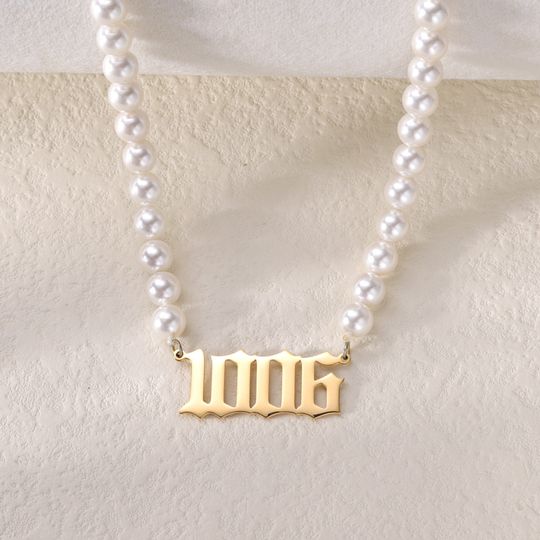 Discover Personalized Lucky Numbers Pearl Necklace