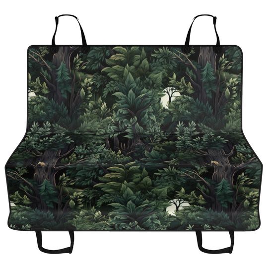 Discover Dark Witchy Forest Car Pet Seat Cover, Cottagecore Gothic Nature Dog Hammock