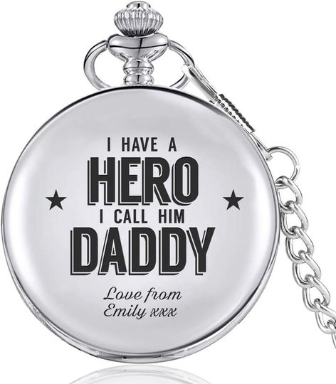 Discover Custom Engraved Pocket Watch for Father's Day