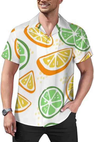 Discover Citrus Orange Slices Lemon Hawaiian Shirt