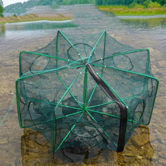 Discover Mesh for Fishing Net/Tackle/Cage Folding Crayfish Catcher Casting/Fish Network
