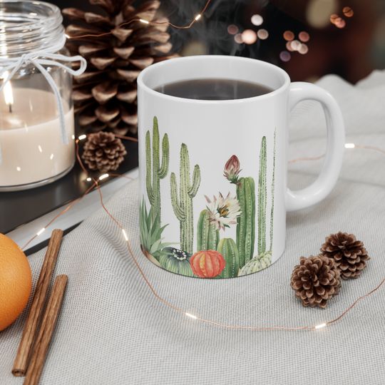 Discover Beautiful Cactus Ceramic Mug