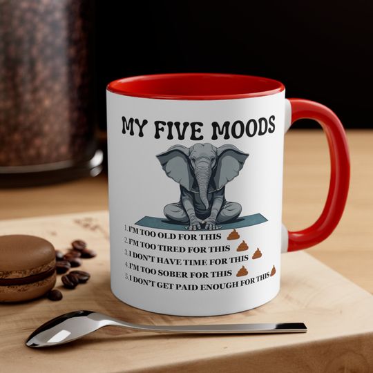 Discover My Five Moods Accent Coffee Mug