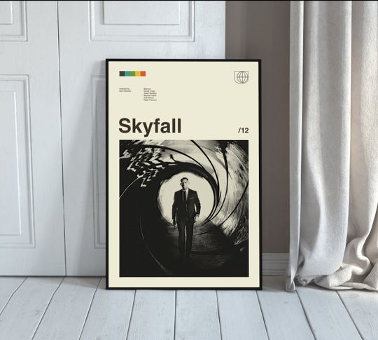 Discover Skyfall Movie Poster, Skyfall Print, Sam Mendes, Movie Poster, Minimalist Art,