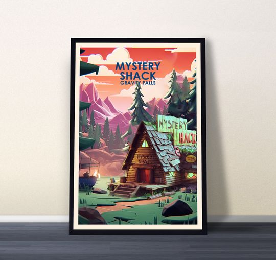 Discover Mystery Shack Movie, Mystery Shack Poster, Gravity Falls Poster, Vintage Poster