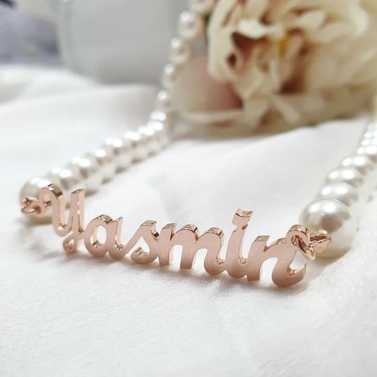 Discover Custom Name Pearl Necklace for Birthdays