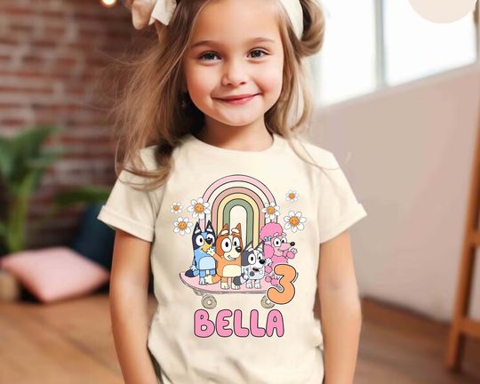 Discover BlueyDad Birthday Shirt, BlueyDad Family Shirt, Bingo Heeler Shirt