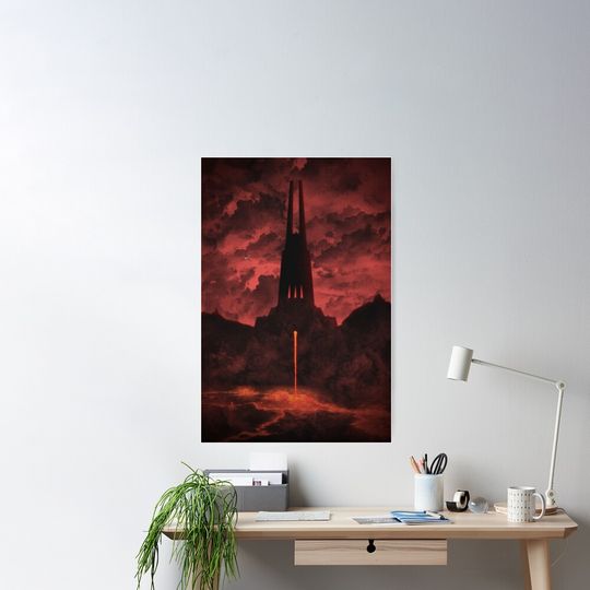 Discover Dark Lord's Castle On Lava Planet Poster