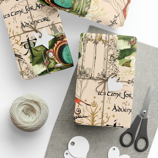 Discover Unexpected Journey Wrapping Papers, Lord of the Rings Gift Wrapping Paper