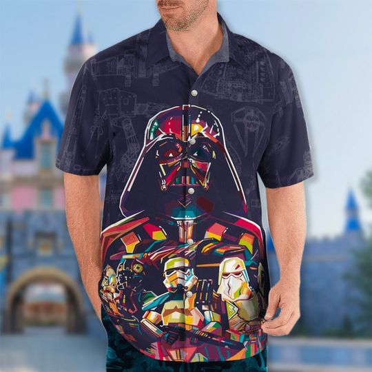 Discover Command Hawaii Beach Shirt, Magic World Button Up Shirt, Galaxy Hawaiian Shirt