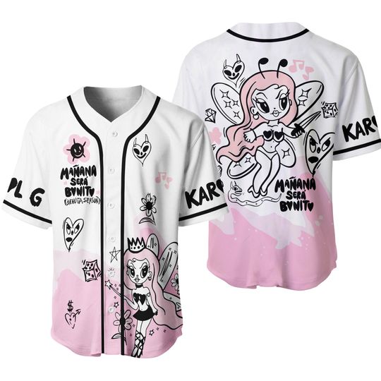 Discover Karol G Manana Sera Bonito Tour Merch Baseball Jersey Shirt