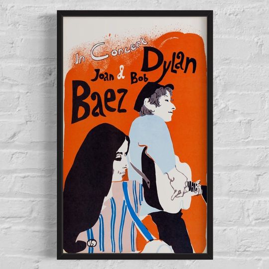 Discover Bob Dylan & Joan Baez 'Eric Von Schmidt' 1965 Concert Poster