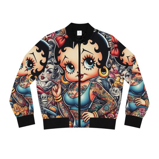 Discover Betty Boop Women's Bomber Jacket, Betty Boop Bomber Jacket