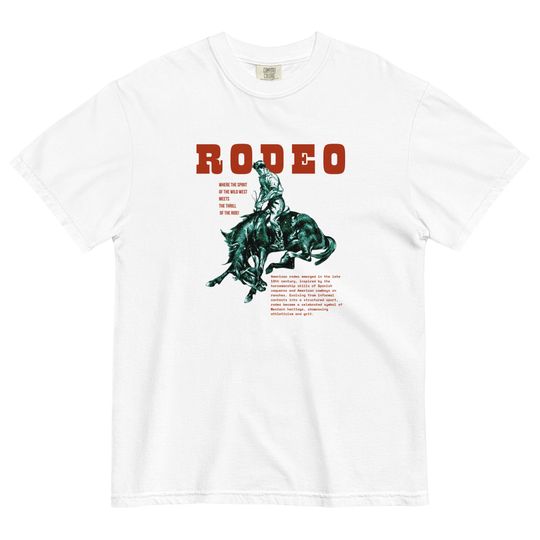Discover American Rodeo T-Shirt, Vintage Illustration,