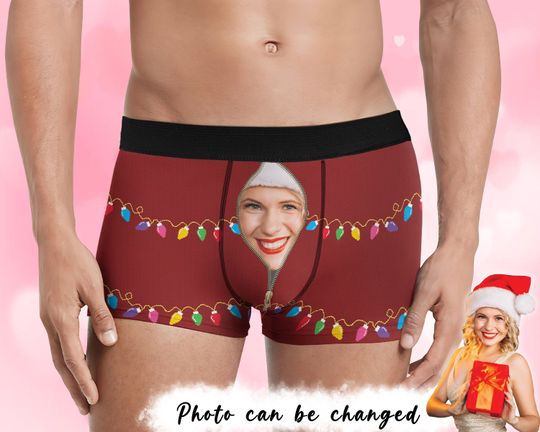 Discover These Sweet Cheeks Belong To Custom Face - Personalized Photo Men's Boxer Briefs