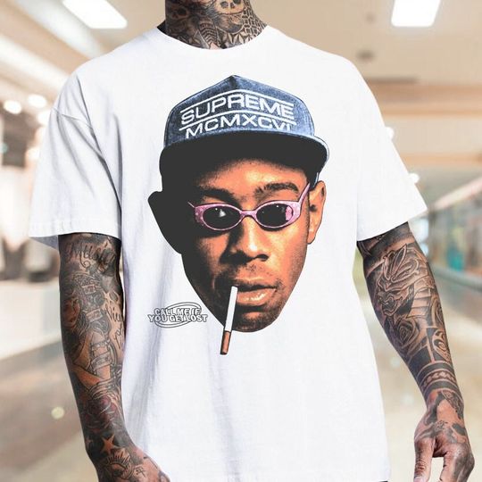 Discover Tyler The Creator Big Head T-Shirt, Vintage Style Call Me If You Get Lost Shirt