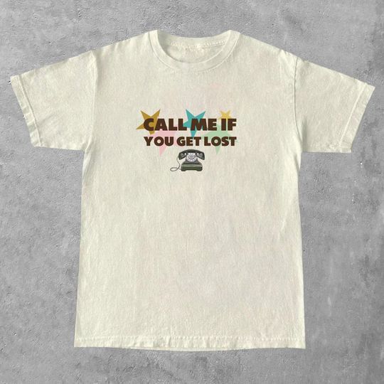 Discover Tyler the Creator Inspired Graphic T-Shirt, Vintage Call Me If You Get Lost Shirt