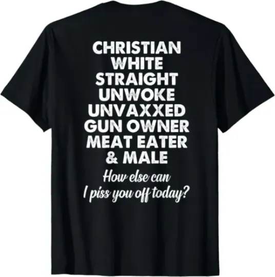 Discover Christian White Straight Unwoke Tshirt