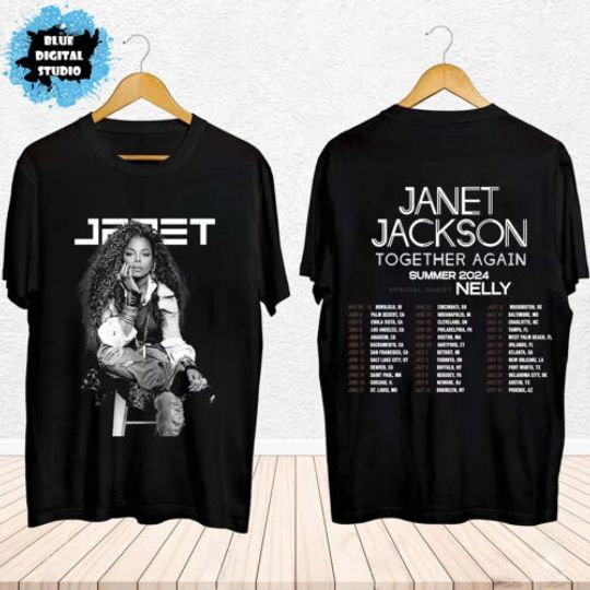 Discover 2024 Tour Janet Jackson Together Again T-Shirt