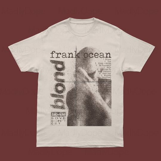 Discover Frank Ocean T-shirt Rap Tee Blond Album Rap Music 90s Inspired T-shirt