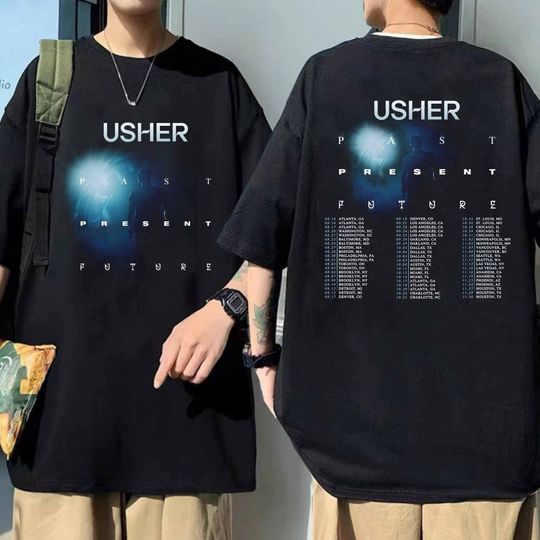 Discover Usher Past Present Future Tour 2024 Shirt