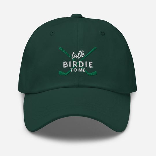 Discover Talk Birdie To Me Baseball Hat Cute Embroidered Golfing Hat Baseball Cap