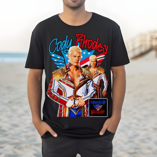 Discover Cody Rhodes Vintage 90s Graphic Style Wrestling Shirt