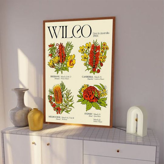 Discover Wilco March 12,13 2024 BRISBANE, QLD Poster