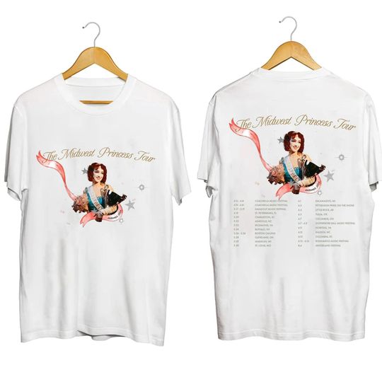 Discover Chappell Roan The Midwest Princess Tour 2024 Shirt, Chappell Roan 2024 Concert Shirt