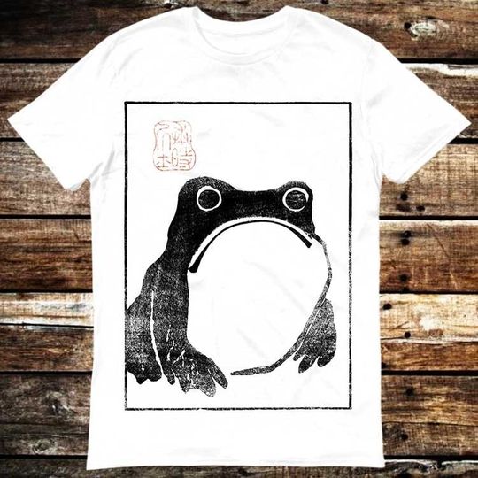 Discover Unimpressed Frog Meme Funny Vintage Style Aesthetic T-Shirt