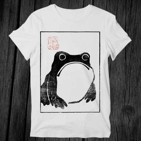 Discover Unimpressed Frog Matsumoto Hoji Meika Gafu Japanese Toad T-Shirt